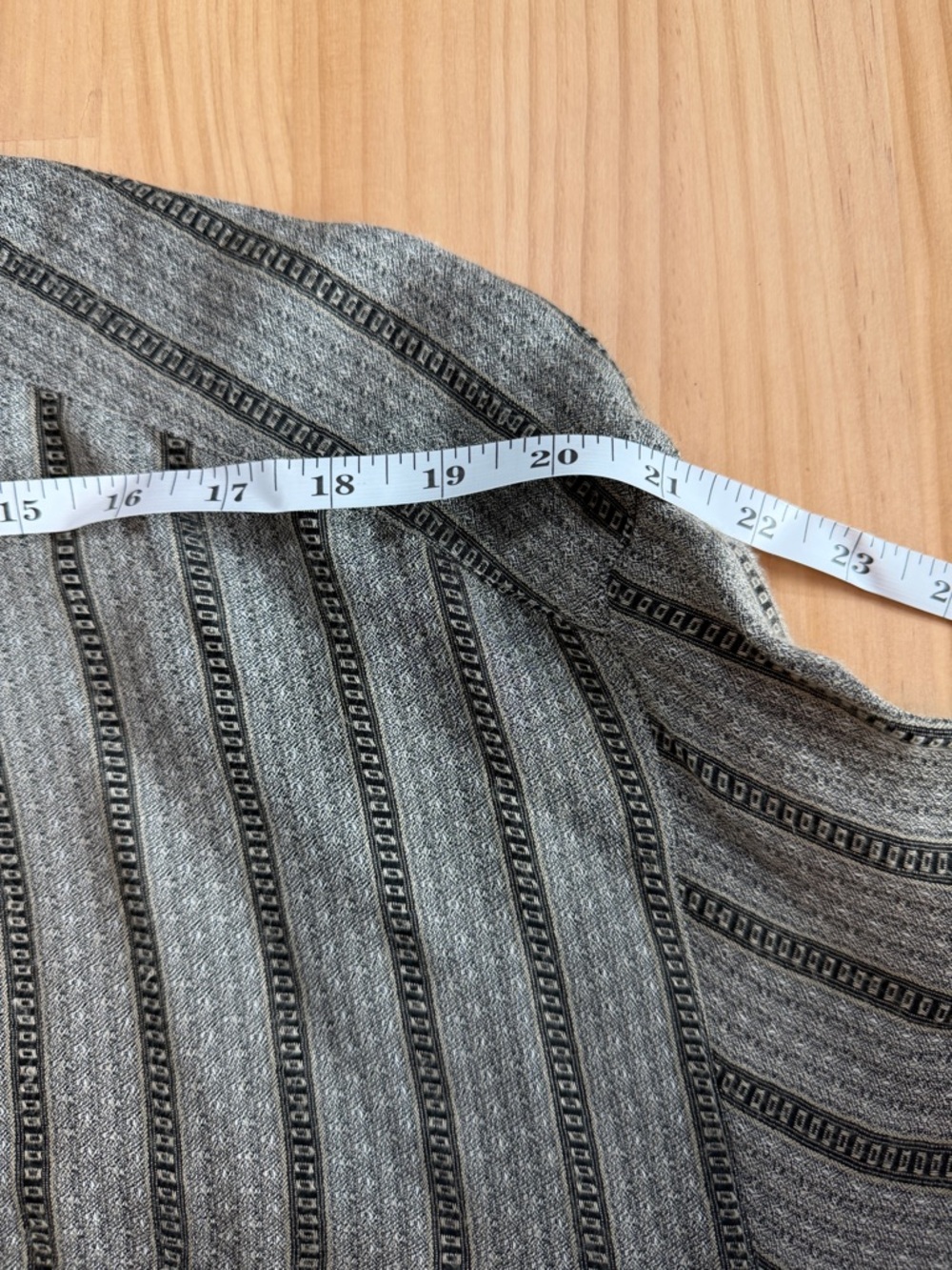 Zanella Gray Vertical Stripe Casual Button-Down Shirt B2 - Picture 8 of 10